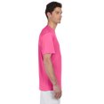 thumbnail image 3 of Hanes Cool DRI TAGLESS Men`s T-Shirt, XS, Wow Pink, 3 of 4