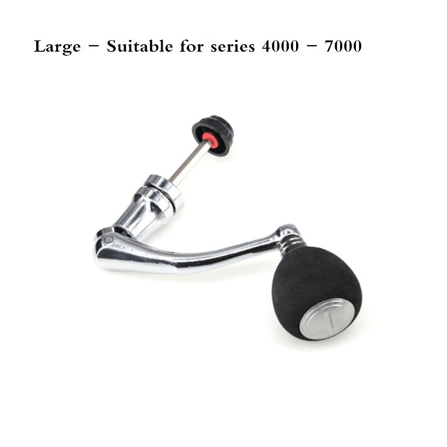 Aluminum Alloy Fishing Reel Handle Knob Fishing Tackle Accessories Spinning Reel Foldable Rocker Be applicable 99% Reel ,Rigid Aluminum Skeletal Frame