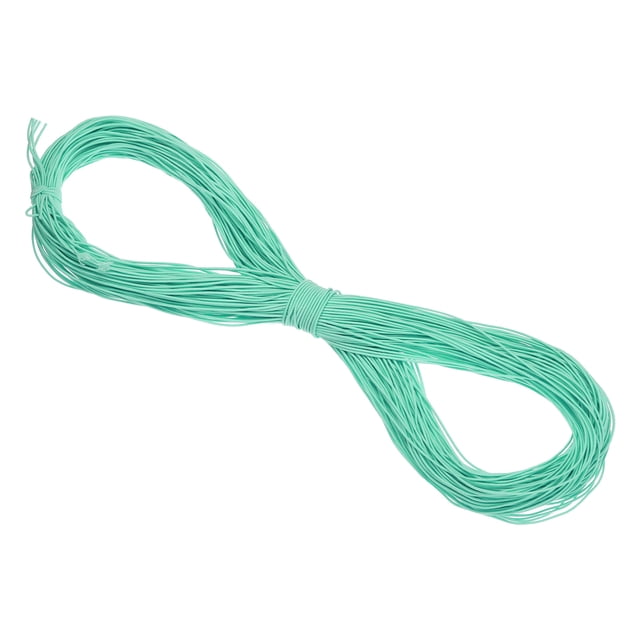 Uxcell Elastic Cord Heavy Stretch String Rope for Crafting DIY Sewing Hook Straps Camping Tie Down Strap Turquoise Green 1.5mm x 100m