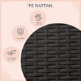 thumbnail image 4 of PawHut Wicker Dog House with Removable Cushion Lounge, Grey, 4 of 9
