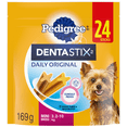 thumbnail image 1 of Gâteries de soins buccodentaires PEDIGREE DENTASTIX Mini saveur originale, 24 bâtonnets, sachet de 169 g, 1 of 10