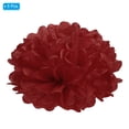 thumbnail image 3 of Uxcell 8" Tissue Pom Poms Paper Flowers Ball Wedding Party Decoration, Red 5 Pack, 3 of 6
