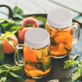 thumbnail image 2 of 18 Pack Plastic Regular Mouth Mason Jar Lids For Ball, Kerr And More - Food Grade White Plastic Storage Caps, 2 of 7