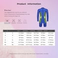 thumbnail image 5 of Oyolan Men's Long Sleeve Swimsuit Front Zipper One Piece Bathing Suit Rash Guard Swimming Sun Protective Red 3XL, 5 of 5