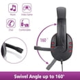 thumbnail image 3 of EASTIN Casque de Jeu avec Microphone Écouteurs Gamer Écouteurs de Jeu avec Microphone Casques avec Microphone Casque Xbox avec Micro Écouteurs pour Enfants avec Microphone Casque Pc avec Micro, 3 of 7