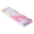 thumbnail image 2 of Mefallenssiah Gaming Keyboard Usb Wired Floating Keyboard, Ergonomic Water Mechanical Feeling Keyboard, Ultra-Slim Led Backlit Keyboard for Desktop, Compute, 2 of 5