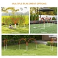 thumbnail image 3 of Dog Agility Kit Pet Obstacle Course Training Equipment Outdoor with Weave Poles, Carry Bag, Orange, 3 of 6