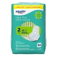 thumbnail image 3 of Equate Long Super Absorbency Ultra Thin Pads With Flexi-Wings, Size 2, 32 Count, 3 of 9