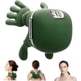 thumbnail image 1 of Neck Massager with Heat Hand Shoulder Back Massage with Fingers Bionic Heated Masseur Dos Et Cou For Pain Relief Palm Massager-Green,Green, 1 of 13