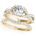 thumbnail image 1 of 1 1/4 Ct Diamond Engagement Ring Wedding Band Set 14k Yellow Gold, 1 of 1