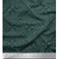 thumbnail image 1 of Soimoi Poly Georgette Fabric Check Kilim Print Sewing Fabric Yard 42 Inch Wide, 1 of 3