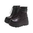 thumbnail image 2 of Cameland Chaussures Rétro pour Femmes à Semelle Plate avec Fermeture Éclair, Décontractées, Grande Taille, à Enfiler, 2 of 7
