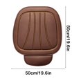 thumbnail image 3 of Coffee Brown Leather Auto Seat Cover With Full Surround And Anti-Skid Design, 3 of 6