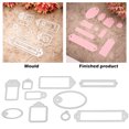 thumbnail image 2 of 10pcs Embossing Moulds Carbon Steel Photo Frame Molds Smooth Sturdy Album Craft Making Moulds Langgg, 2 of 9