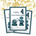 thumbnail image 2 of Darling Souvenir White Birthday Invitation Card Printable Fill or Write In Blank Invites Party Supplies Pack Of 28 5 x 7 Inches, 2 of 5
