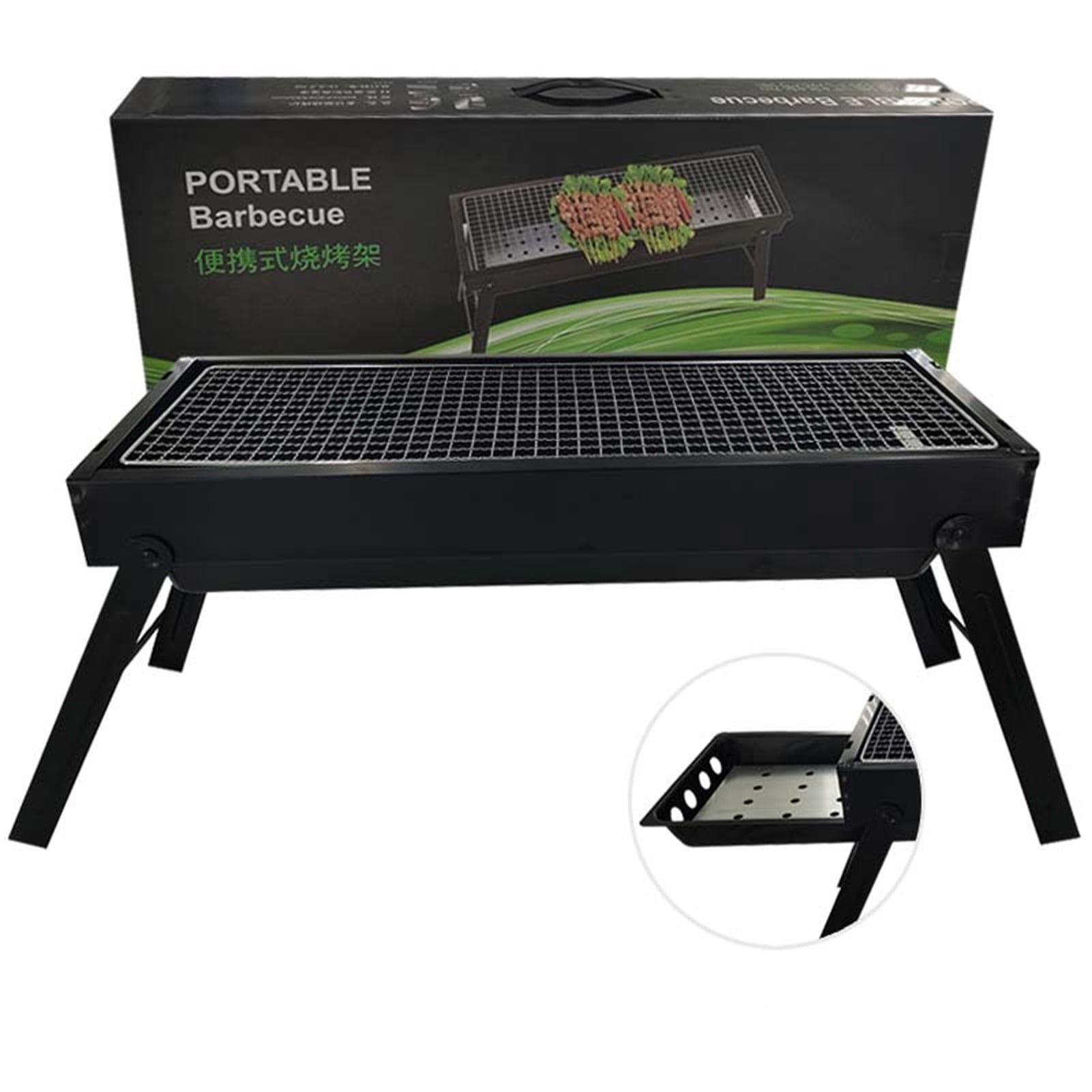Portable Barbecue Grill Multifunction Smokeless Folding Charcoal Grill for Travel, Outdoor Cooking and BBQ, Camping Grill Picnic Patio Backyard,3 Sizes[A]