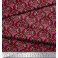 thumbnail image 3 of Soimoi Viscose Chiffon Fabric Moroccan Damask Print Fabric by Yard 42 Inch Wide, 3 of 3