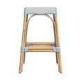 thumbnail image 3 of Butler Specialty Company Robias Rectangular Rattan 30" Bar Stool - White & Blue, 3 of 6