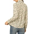 thumbnail image 3 of INSPIRE CHIC Women's Button Down Long Sleeve Ditsy Floral Shirt, 3 of 6
