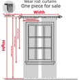 thumbnail image 4 of French Lace Window Curtain Elegant Semi Sheer Panel With Through Bar Design For Classic Interior, 4 of 8