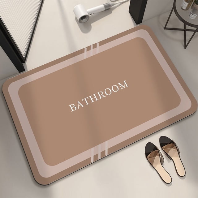Bath Rug- Super Absorbent Quick Dry- Rubber Backing Non Slip-Washable Bathroom Floor Mats-Shower Rug For In Front Of Bathtub-Shower Room -16x24-