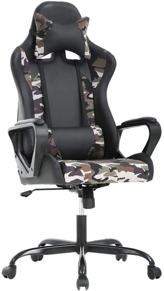 FDW Office Chair Ergonomic Executive Swivel Rolling, Lumbar Support, Camo