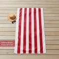 thumbnail image 4 of Mainstays Cabana Stripe Decorative Beach Towels, 4-pack, Red, 4 of 5