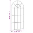 thumbnail image 4 of vidaXL Wall Mirror Black 40x80 cm Arch Iron, 4 of 4