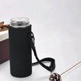 thumbnail image 3 of Insulated Water Bottle Adjustable Shoulder Strap Carrier Holder Case Cover R6H0, 3 of 9