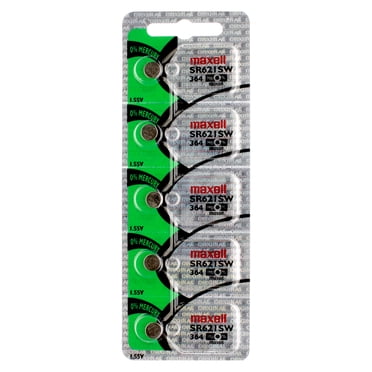 5 x Piles de Montre Maxell 364, Pile SR621SW