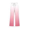 thumbnail image 4 of Styesk Women's Pants Fragrant Linen Gradient Printed Loose Women Fashionable Drawstring Pants Cropped Pants, 4 of 5