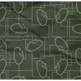 thumbnail image 4 of oneOone Organic Cotton Poplin Twill Fabric Geometric Maze & Rabbit Animal Sashiko Print Decor Fabric Printed BTY 42 Inch Wide, 4 of 4