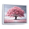 thumbnail image 2 of Designart Trees Oversized framed wall art decor, Tree White Framed Wall Art, Spring Awakening Pink Tree Serenade I , Pink Traditional White Framed Wall Art, 40x30 inches White Color Frame, 2 of 5