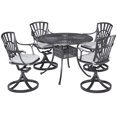 thumbnail image 3 of Homestyles Grenada Aluminum 5 Piece Outdoor Dining Set in Charcoal, 3 of 8