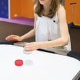 thumbnail image 3 of CNKOO 2 Ensembles de Pousse-Hockey d'Air Portables avec Lumières DEL Palettes et Rondelles, 3 of 8