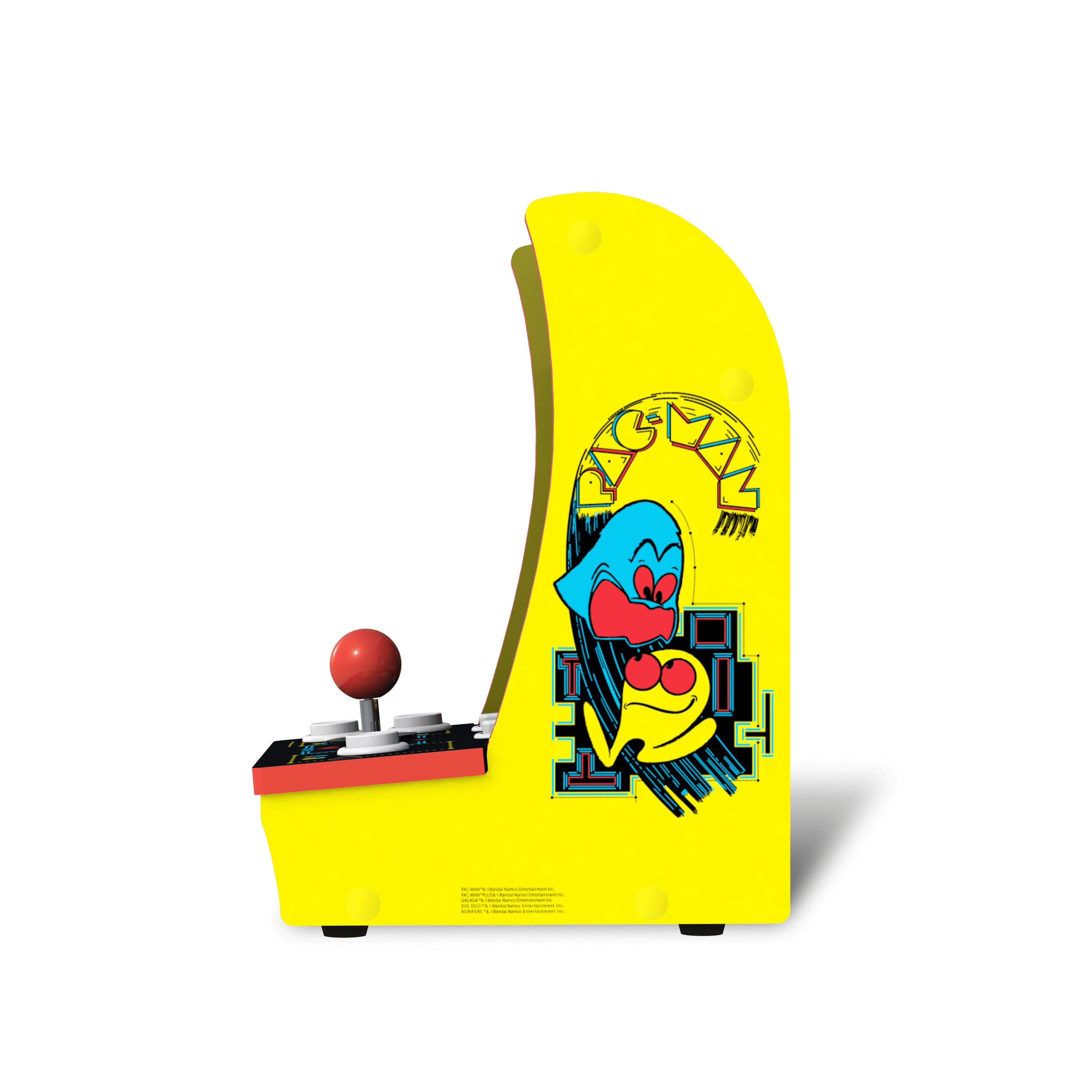 Arcade1Up PAC-MAN Countercade – 3 Classic Games, Retro Game Console for Home, Portable Console with 7-inch Screen, Table-top Video Game for Game Room
