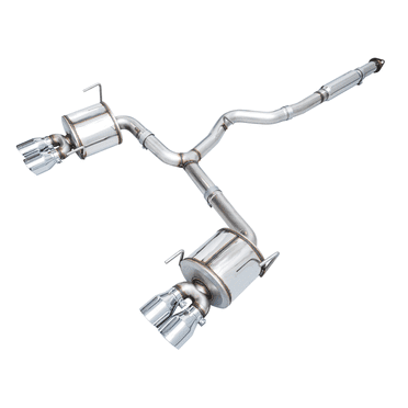 Kit de Système d'Échappement AWE Tuning Subaru WRX 3015-42979 Édition Touring Cat-Back; Acier Inoxydable; avec Silencieux; Échappement Simple; Sortie Arrière Quadruple; Embout Argenté Chromé