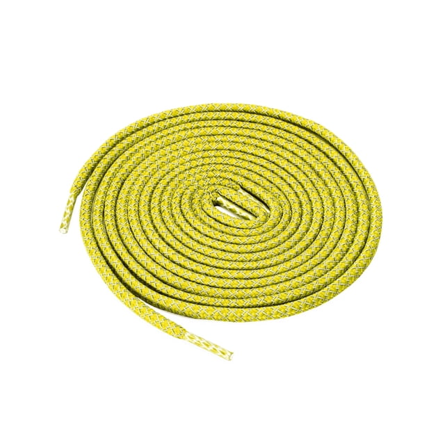 INSPIRE CHIC 2 Paires Lacets Ronds Élastiques Réfléchissants Unisexes pour Espadrilles Jaunes 140 cm/55 Pouces