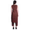 thumbnail image 4 of Moomaya Kurta Sans Manches à Col Peter Pan avec Pantalon Ensemble Ethnique 2 Pcs pour Femmes, 4 of 6