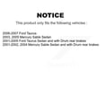thumbnail image 2 of Transit Auto Rear Brake Drum Shoes and Spring Kit for Car Ford Taurus Mercury Sable K8N-100338, 2 of 11
