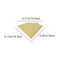 thumbnail image 3 of ZZkhGO Coffee Paper Unbleached Natural Brown 100 Sheets, Large Capacity Unbleached Coffee Filter Paper, Natural Wood Pulp Chemical-Free Filter Papers for Drip Machine Home Office, 3 of 7