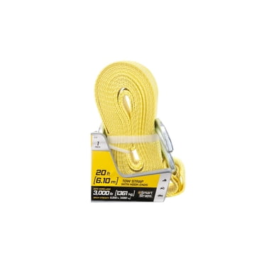 SmartStraps 20' 9000 lb Tow Strap with Hooks