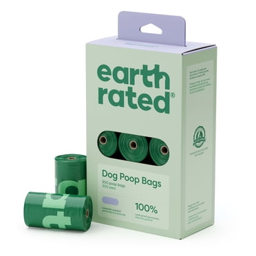 Earth Rated Lavender Leak-Proof Dog Poop Bags, 300 Count on 15 Single Refill Rolls