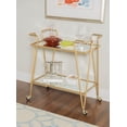 thumbnail image 2 of Putnam Gold Mid-Century Bar Cart, 2 of 6