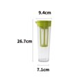 thumbnail image 2 of 1100ml Plastic Cold Water Pitcher,Water Jug Carafe Iced Coffee Pot For Fridge Door,Made Iced Lemonade, 2 of 6