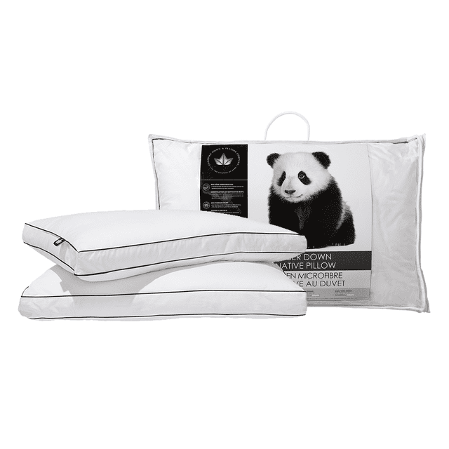 Oreiller en Microfibre en Alternative au Duvet - Format Standard, Paquet de Deux
