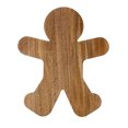thumbnail image 3 of Holiday Time Gngrbbd Man 14"×11"" Plateau en Bois d'Acacia, 3 of 6