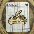 thumbnail image 1 of Boston Souvenir Aimant de Réfrigérateur en Bois Gravé Cadeau, 1 of 5