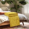 thumbnail image 3 of Matoen12 Solid Color Flannel Blankets for All Season, Polyester Soft Throw Blanket Lightweight Air Conditioning Quilt for Nap Sleep, Modern Style Home Decor Ideal for Gift, 60"x79", 1PC, Yellow, 3 of 7