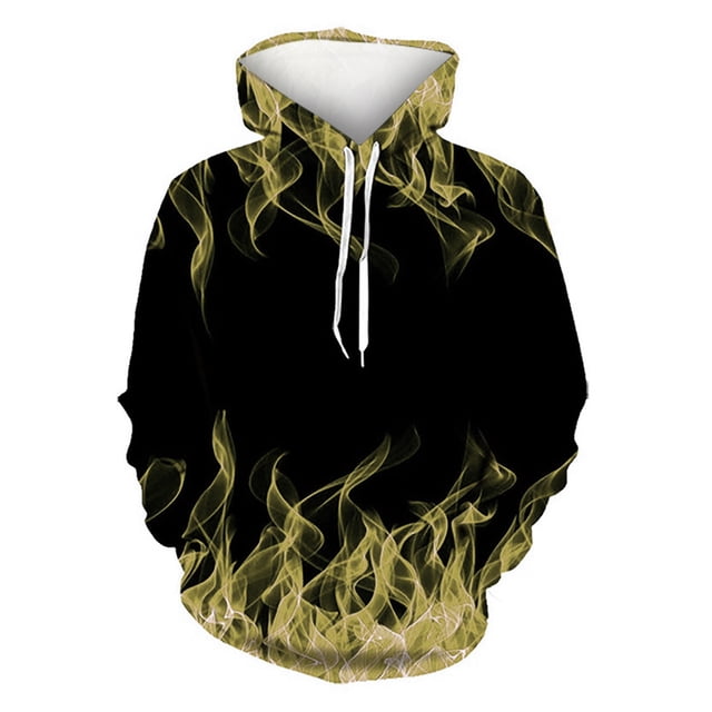 Rbaofujie Chandails d'Automne Chandails d'Automne et d'Hiver pour Hommes et Femmes Chandail à Capuche Imprimé Chandail Blouse Chandails à Capuche pour Hommes